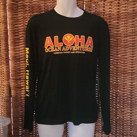 Aloha Ocean Adventures Rash Guard Maui Hawaii S - Picture 1 of 7